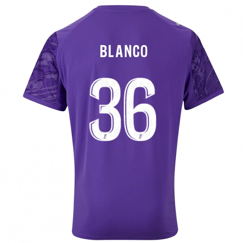 Danxen Criança Rubén Blanco #36 Roxo Branco Camisola Guarda-Redes 2025/26 Camisa