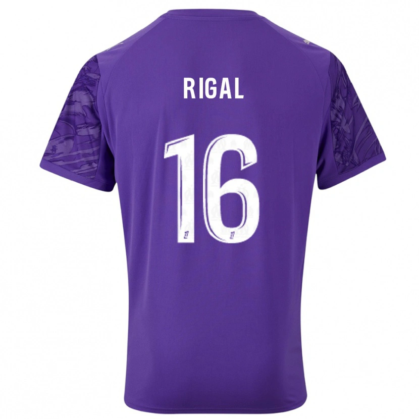 Danxen Criança Pablo Rigal #16 Roxo Branco Camisola Guarda-Redes 2025/26 Camisa