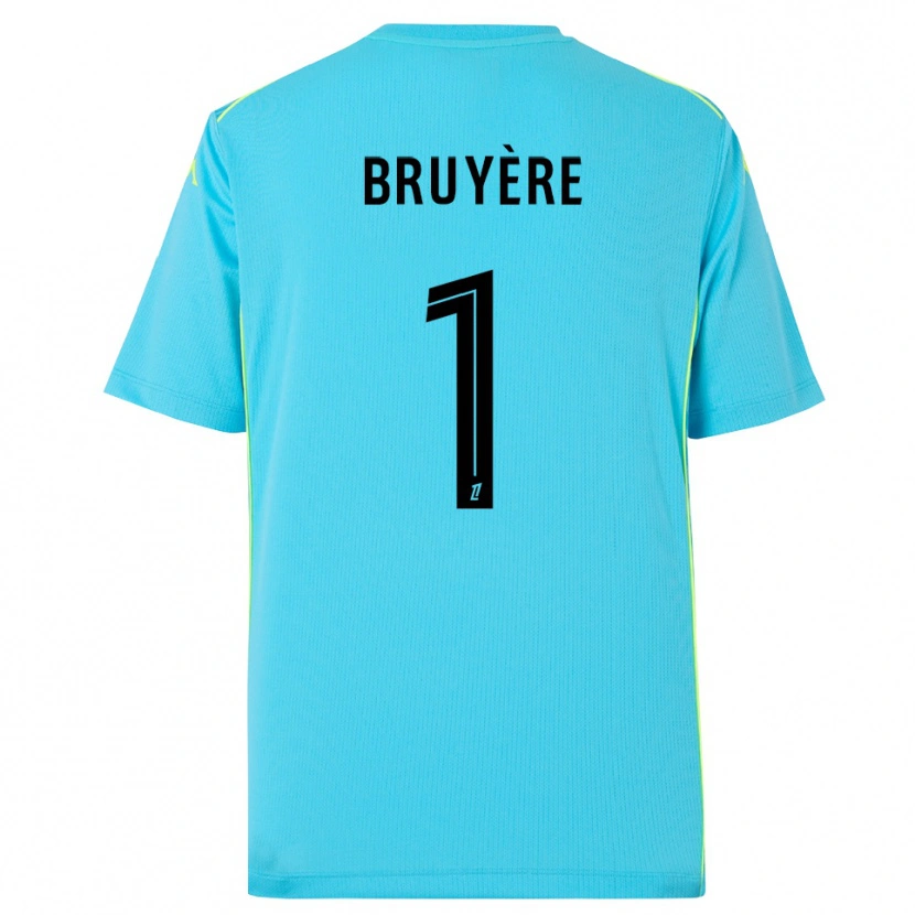 Danxen Criança Théo Bruyère #1 Azul Céu Preto Camisola Guarda-Redes 2025/26 Camisa