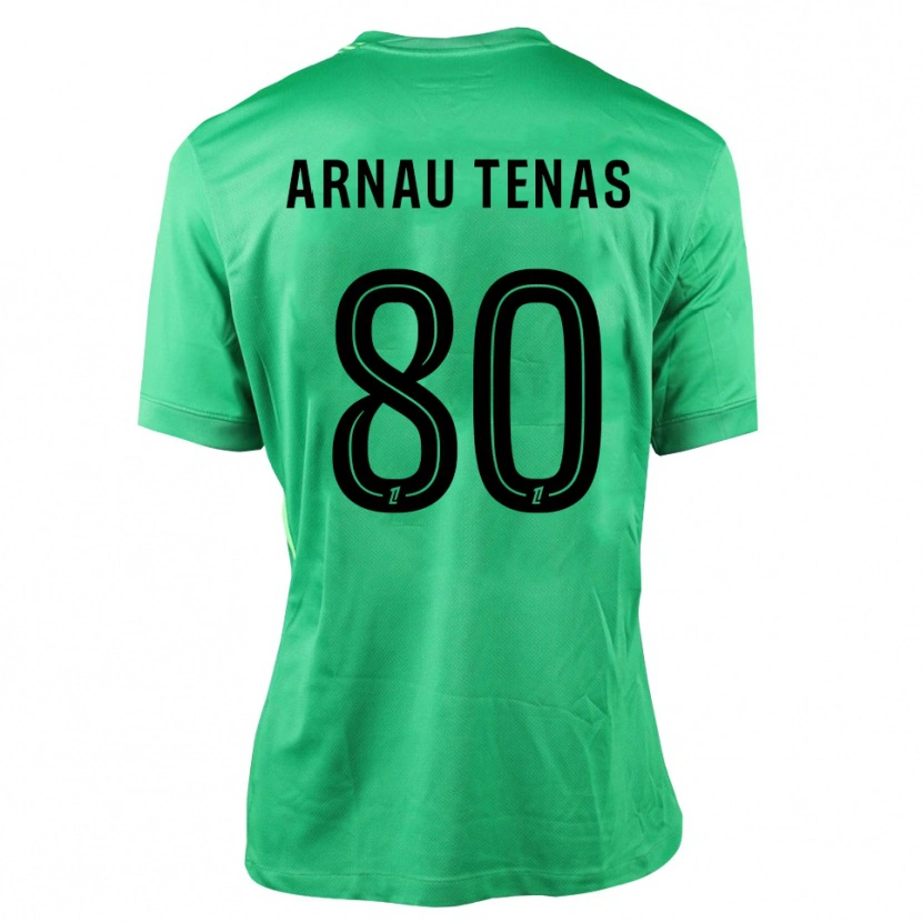 Danxen Criança Arnau Tenas #80 Verde Preto Camisola Guarda-Redes 2025/26 Camisa
