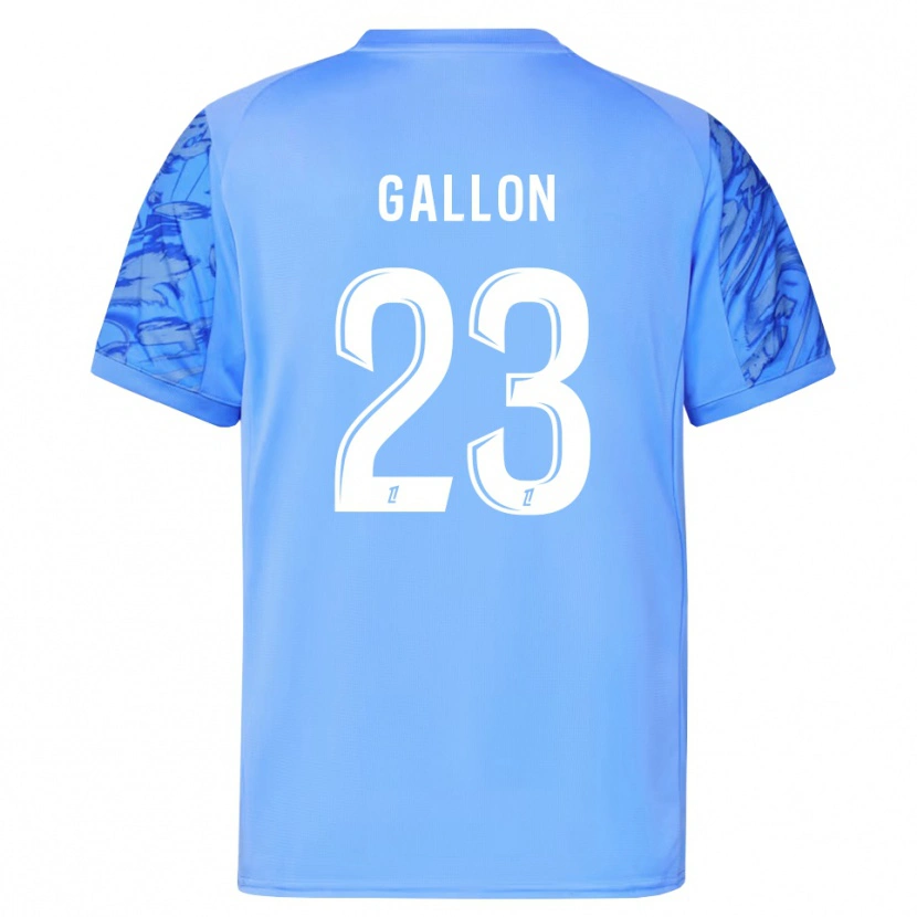 Danxen Criança Gauthier Gallon #23 Azul Branco Camisola Guarda-Redes 2025/26 Camisa