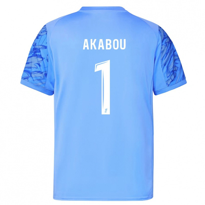 Danxen Criança Ayoub Akabou #1 Azul Branco Camisola Guarda-Redes 2025/26 Camisa