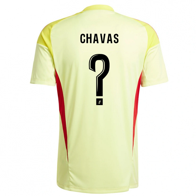 Danxen Criança Mylène Chavas #0 Amarelo Claro Preto Camisola Guarda-Redes 2025/26 Camisa