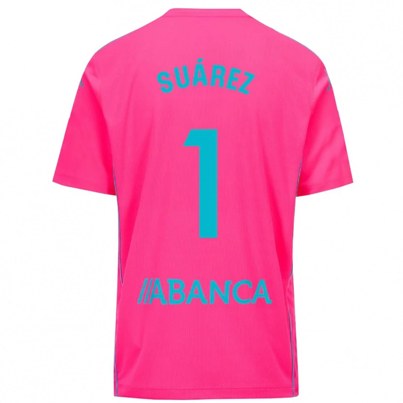 Danxen Criança Brais Suárez #1 Rosa Profundo Preto Camisola Guarda-Redes 2025/26 Camisa