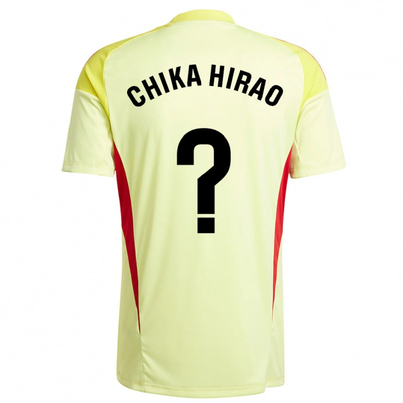 Danxen Criança Hirao Chika #0 Amarelo Claro Preto Camisola Guarda-Redes 2025/26 Camisa