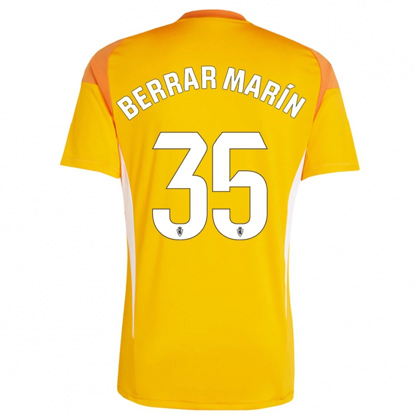 Danxen Criança Sergio Berrar #35 Amarelo Laranja Escuro Camisola Guarda-Redes 2025/26 Camisa