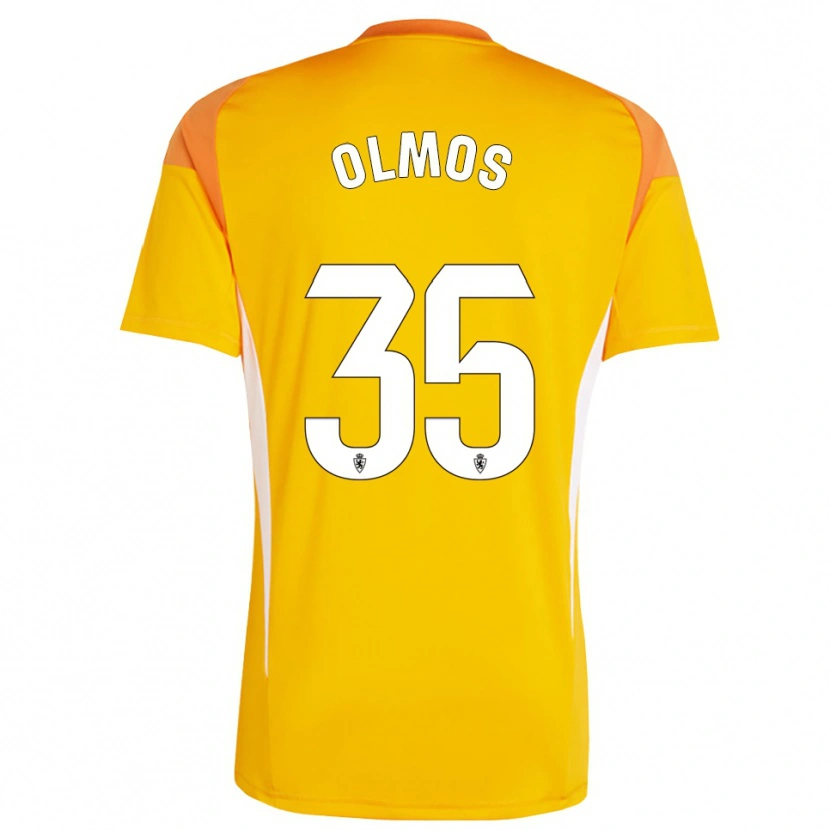 Danxen Criança Lucas Olmos #35 Amarelo Laranja Escuro Camisola Guarda-Redes 2025/26 Camisa