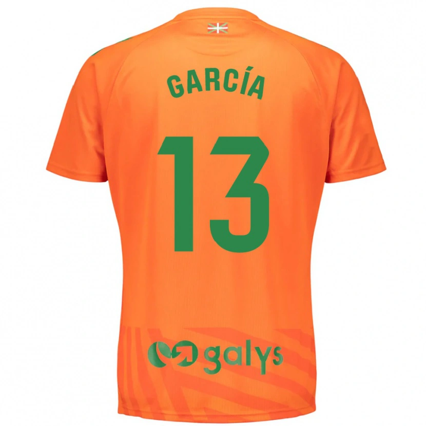 Danxen Criança Jon García #13 Laranja Verde Camisola Guarda-Redes 2025/26 Camisa