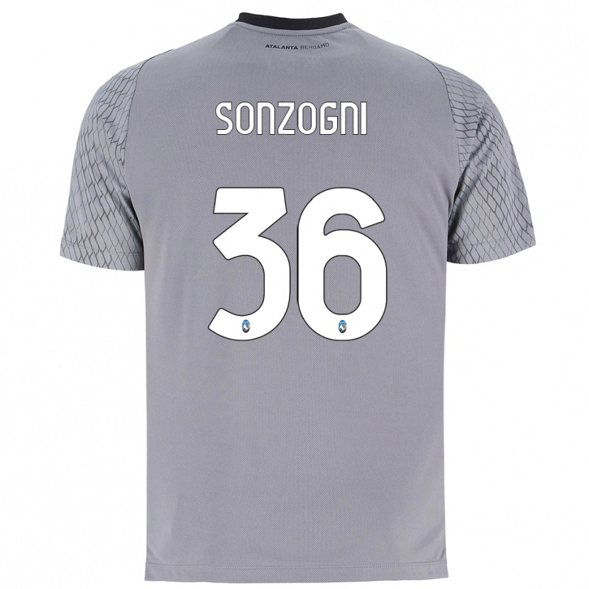 Danxen Criança Mattia Sonzogni #36 Cinza Azul Vermelho Camisola Guarda-Redes 2025/26 Camisa