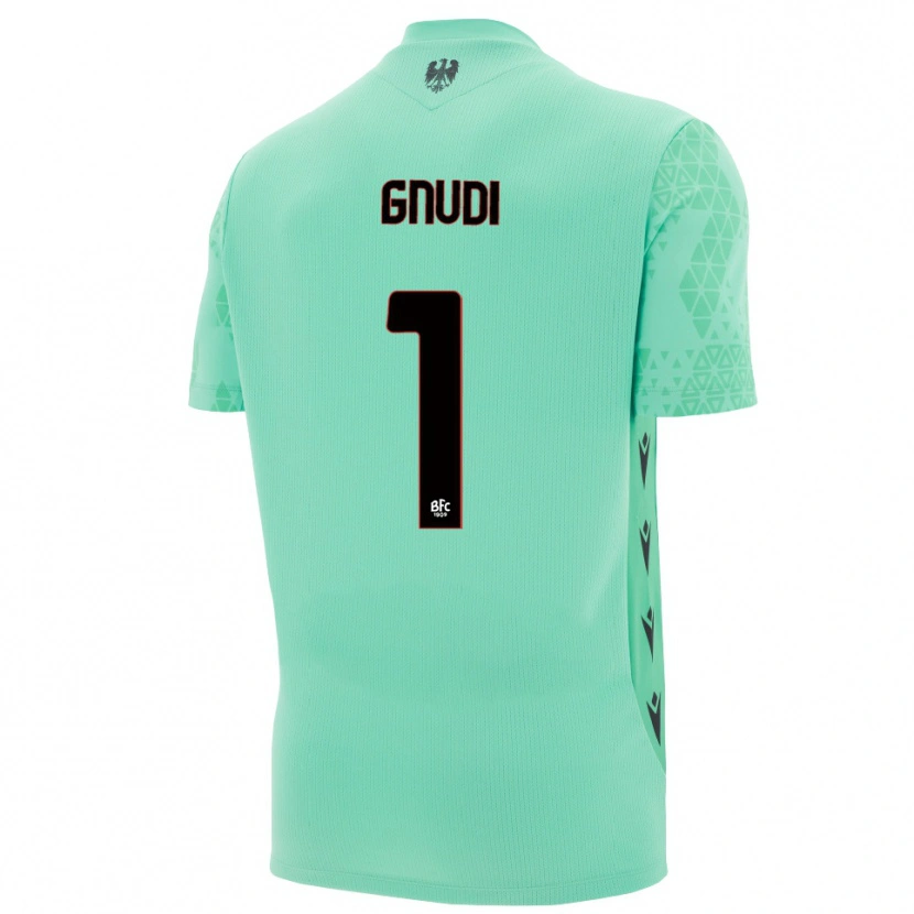Danxen Criança Riccardo Gnudi #1 Azul Menta Preto Camisola Guarda-Redes 2025/26 Camisa