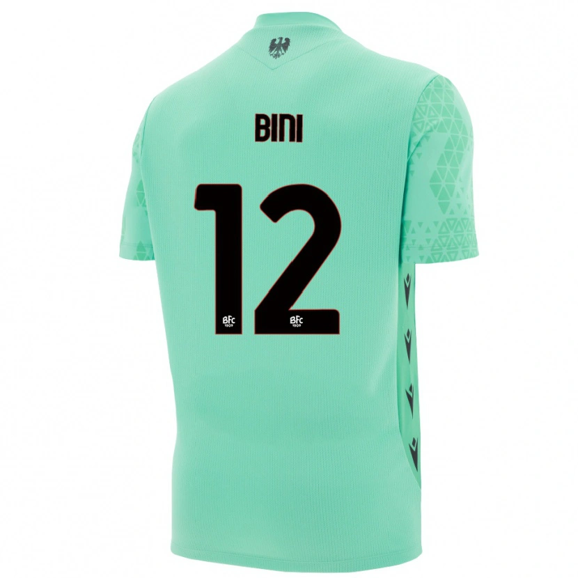 Danxen Criança Cesare Bini #12 Azul Menta Preto Camisola Guarda-Redes 2025/26 Camisa