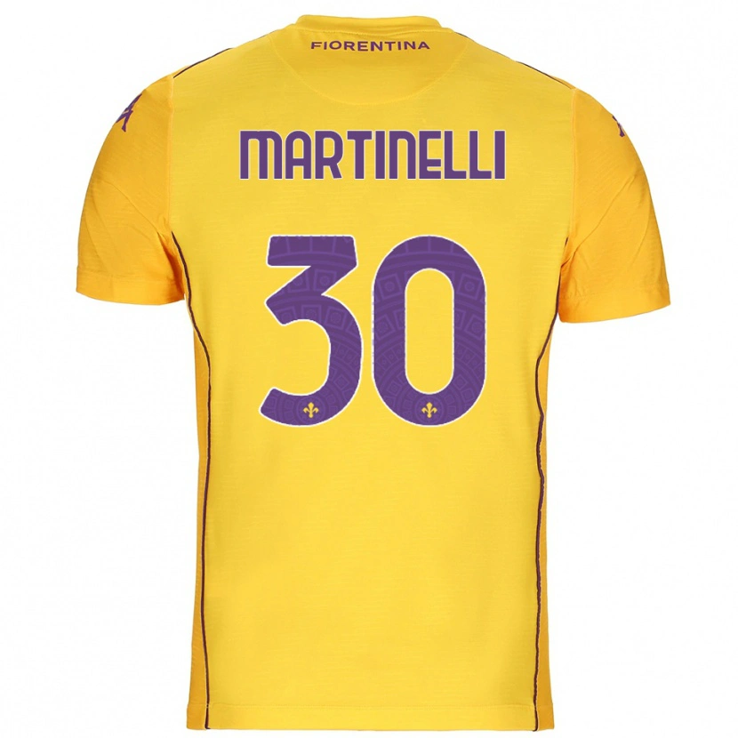 Danxen Criança Tommaso Martinelli #30 Laranja Amarelo Roxo Camisola Guarda-Redes 2025/26 Camisa
