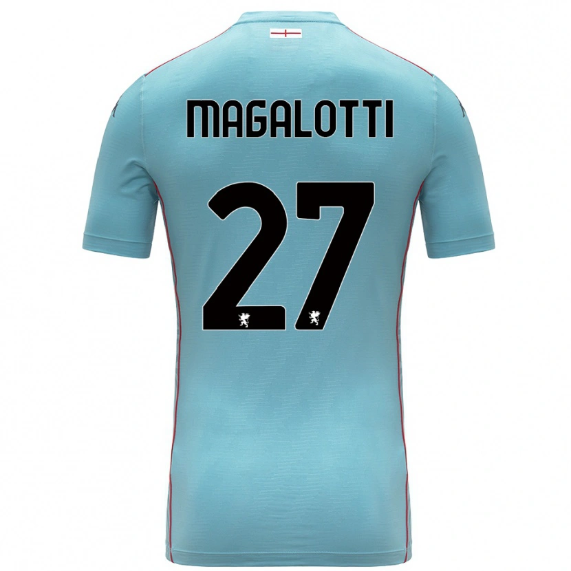 Danxen Criança Gabriele Magalotti #27 Azul Cinza Camisola Guarda-Redes 2025/26 Camisa