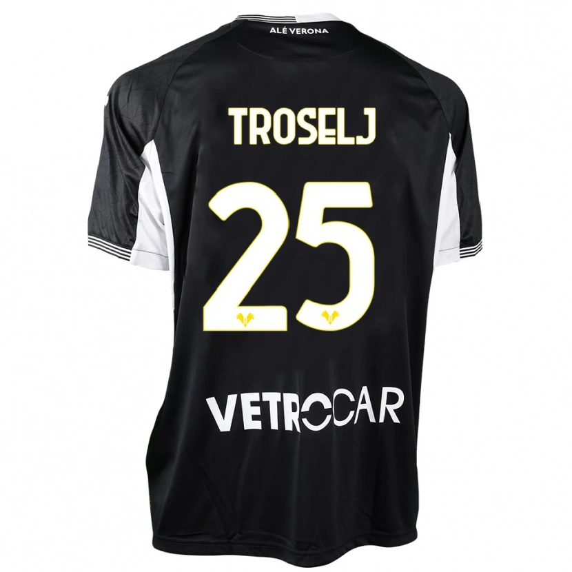 Danxen Criança Ethan Troselj #25 Preto Branco Camisola Guarda-Redes 2025/26 Camisa