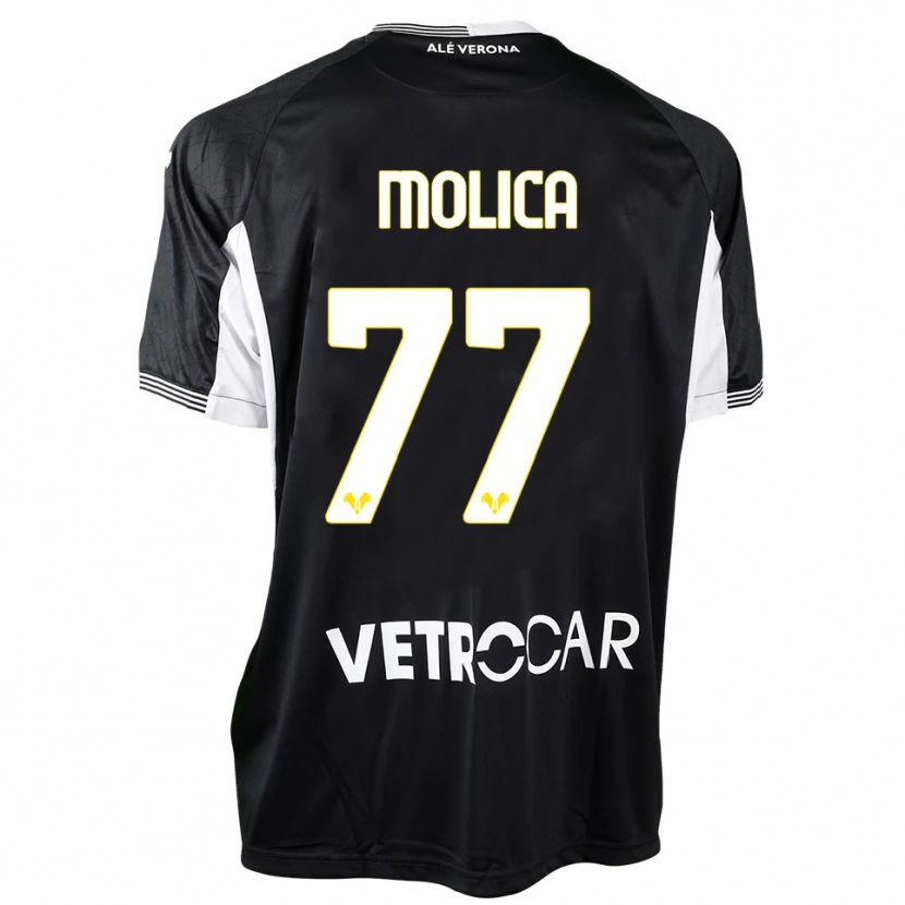 Danxen Criança Francesco Molica #77 Preto Branco Camisola Guarda-Redes 2025/26 Camisa