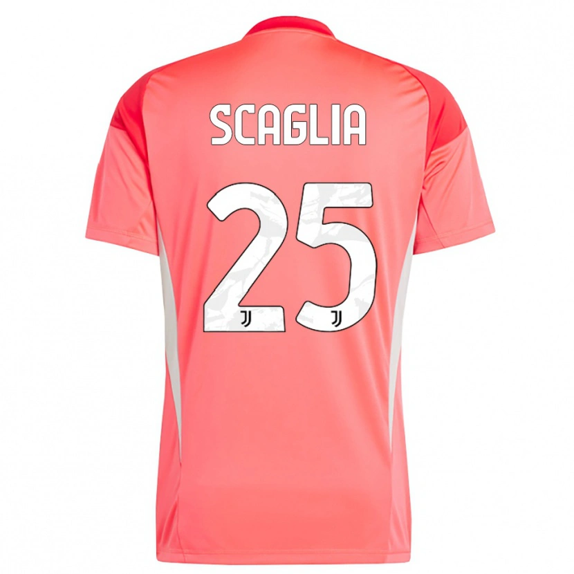 Danxen Criança Simone Scaglia #25 Laranja Vermelho Camisola Guarda-Redes 2025/26 Camisa