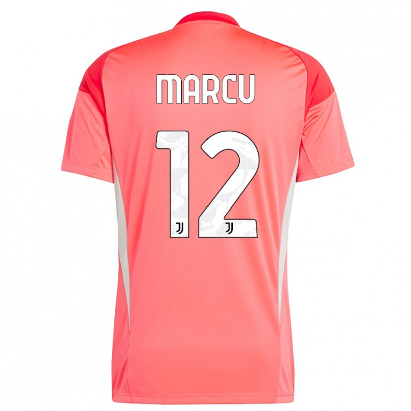 Danxen Criança Alessio Marcu #12 Laranja Vermelho Camisola Guarda-Redes 2025/26 Camisa
