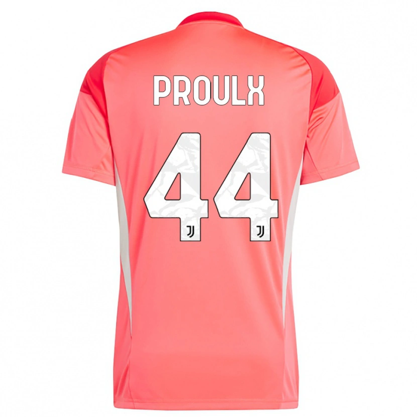Danxen Criança Lysianne Proulx #44 Laranja Vermelho Camisola Guarda-Redes 2025/26 Camisa