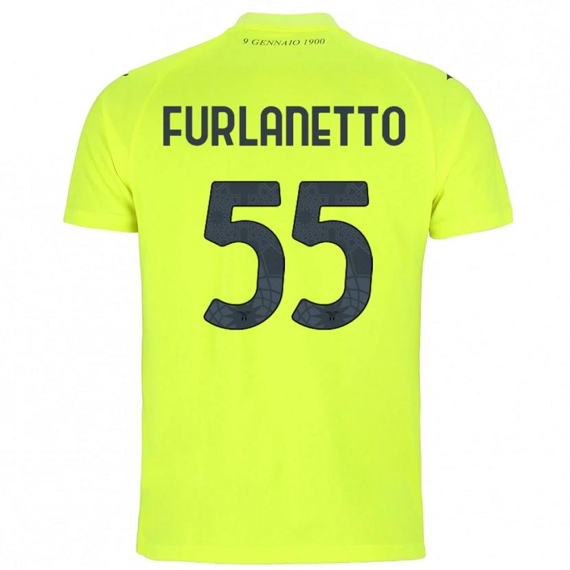 Danxen Criança Alessio Furlanetto #55 Verde Fluorescente Camisola Guarda-Redes 2025/26 Camisa