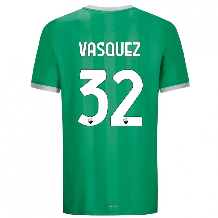 Danxen Criança Devis Vásquez #32 Branco Verde Camisola Guarda-Redes 2025/26 Camisa