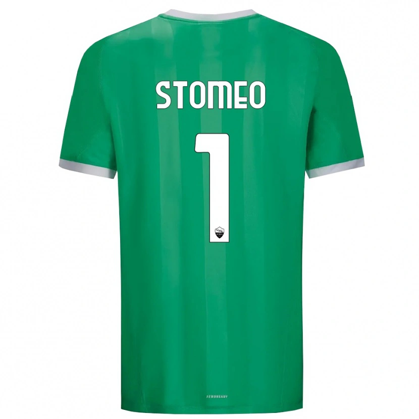 Danxen Criança Giorgio Stomeo #1 Branco Verde Camisola Guarda-Redes 2025/26 Camisa
