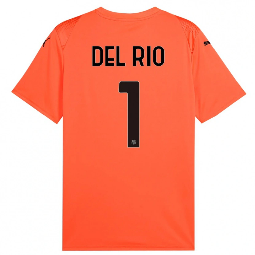 Danxen Criança Davide Del Rio #1 Preto Laranja Camisola Guarda-Redes 2025/26 Camisa
