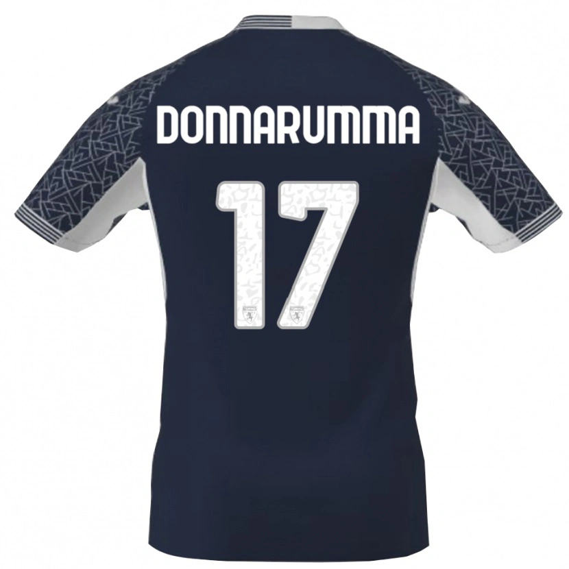 Danxen Criança Antonio Donnarumma #17 Azul Preto Branco Camisola Guarda-Redes 2025/26 Camisa