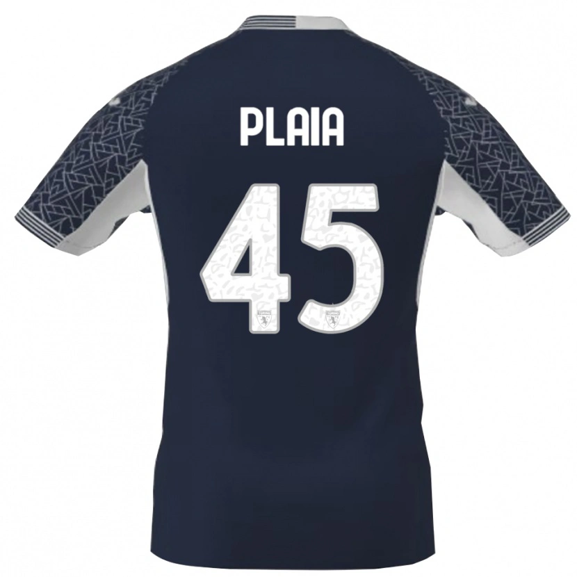 Danxen Criança Francesco Plaia #45 Azul Preto Branco Camisola Guarda-Redes 2025/26 Camisa