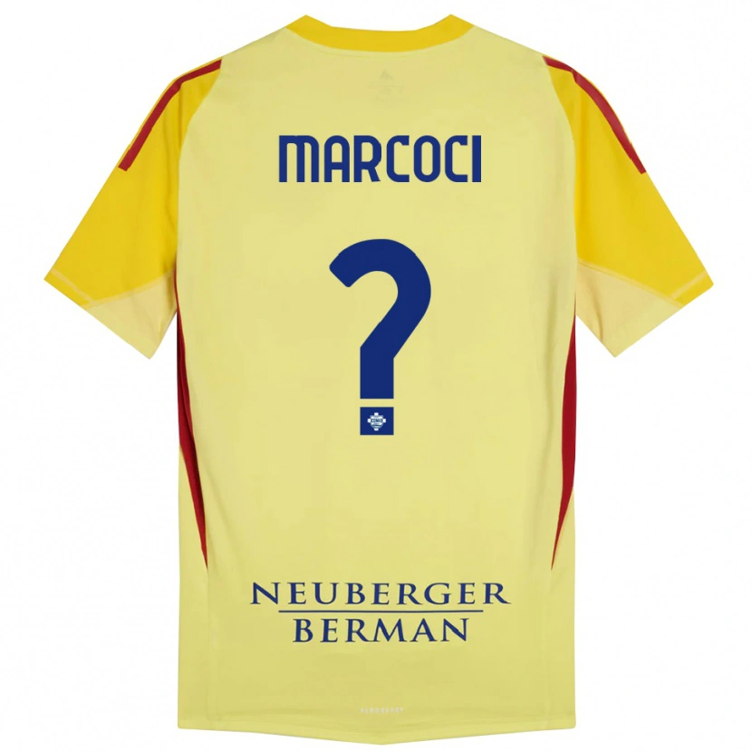 Danxen Criança Alexandru Marcoci #0 Amarelo Claro Preto Camisola Guarda-Redes 2025/26 Camisa