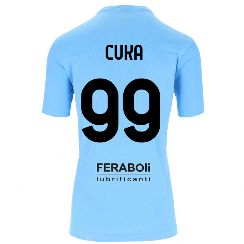 Danxen Criança Samuel Cuka #99 Preto Azul Céu Camisola Guarda-Redes 2025/26 Camisa