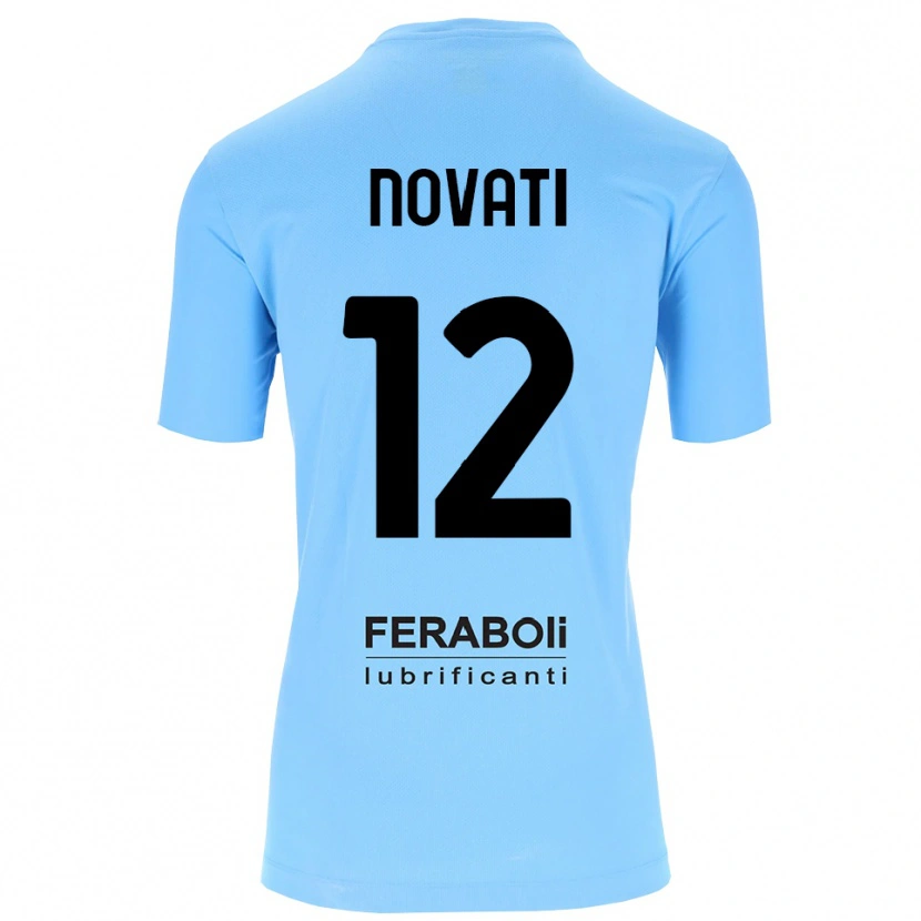 Danxen Criança Lorenzo Novati #12 Preto Azul Céu Camisola Guarda-Redes 2025/26 Camisa
