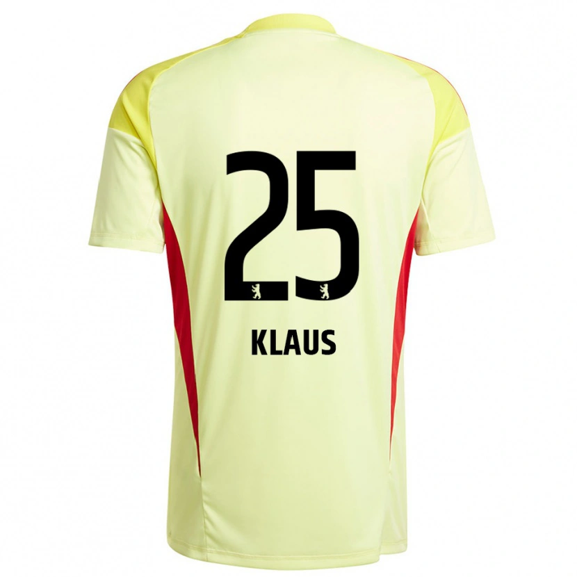 Danxen Criança Carl Klaus #25 Amarelo Claro Preto Camisola Guarda-Redes 2025/26 Camisa