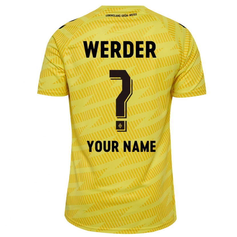 Danxen Criança Werder Bremen Preto Amarelo Camisola Guarda-Redes 2025/26 Camisa