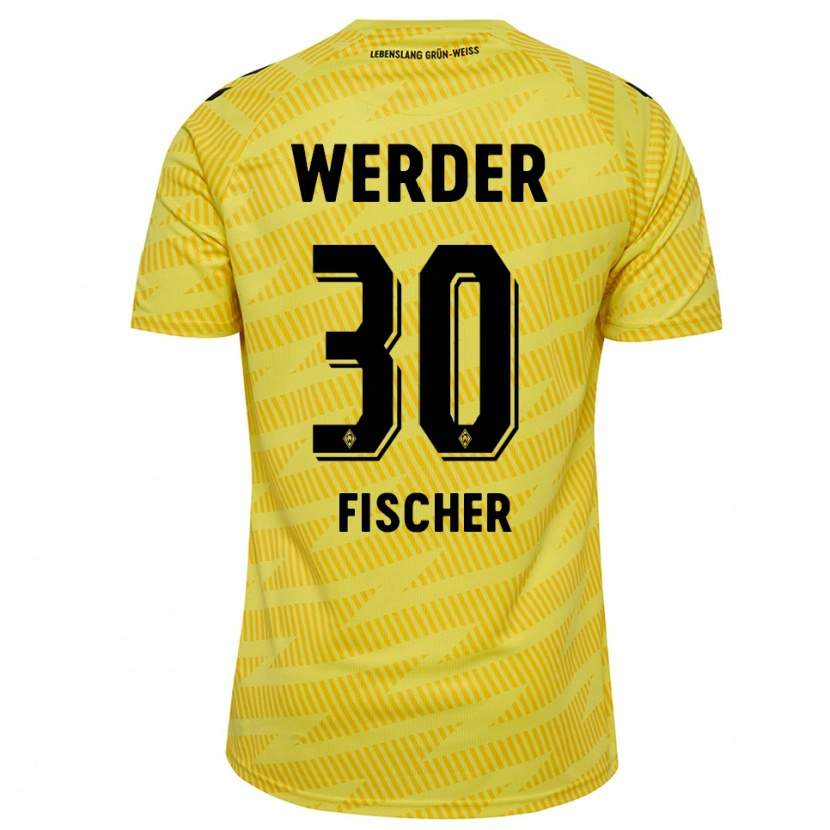 Danxen Criança Vanessa Fischer #30 Preto Amarelo Camisola Guarda-Redes 2025/26 Camisa