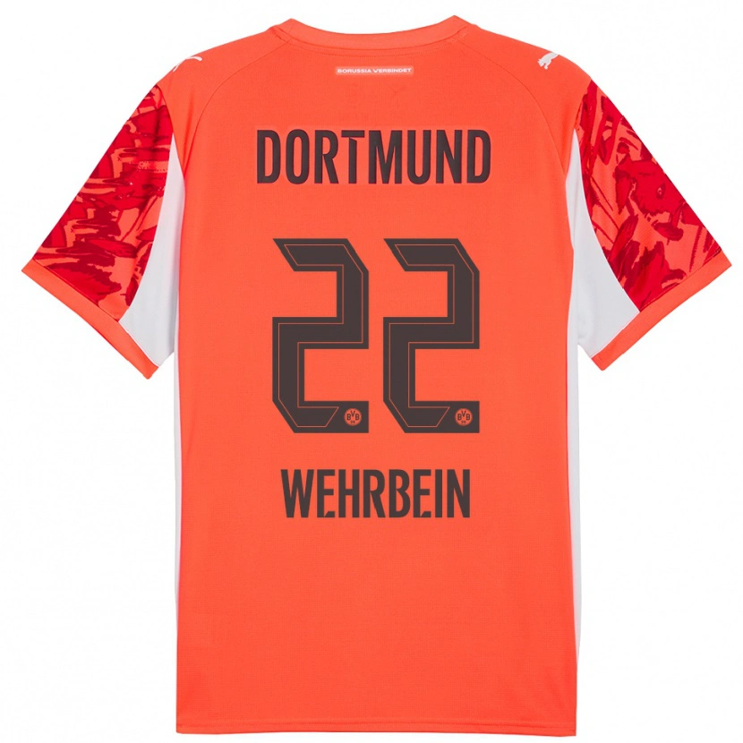 Danxen Criança Jan-Mattis Wehrbein #22 Laranja Vermelho Camisola Guarda-Redes 2025/26 Camisa