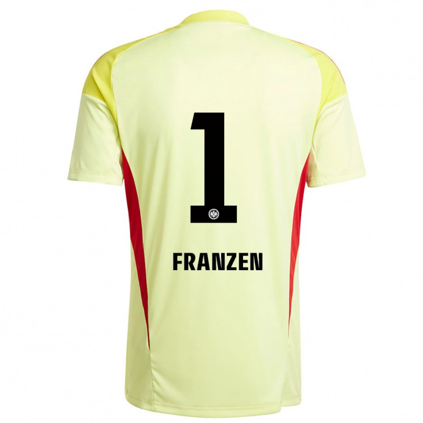 Danxen Criança Marlon Franzen #1 Amarelo Claro Preto Camisola Guarda-Redes 2025/26 Camisa