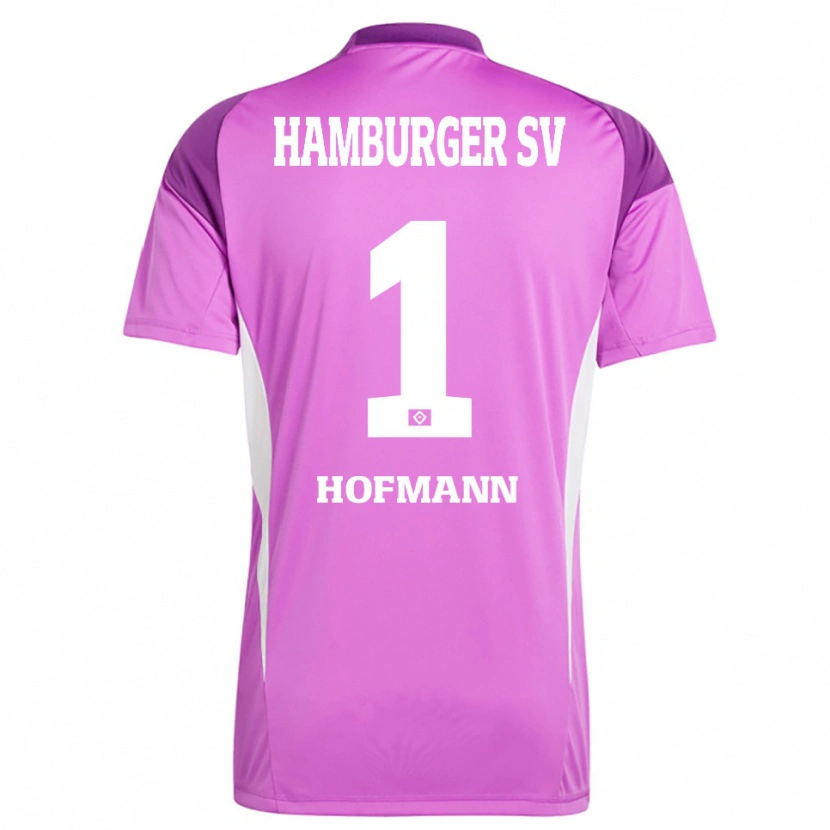Danxen Criança Tobias Hofmann #1 Roxo Lilás Branco Camisola Guarda-Redes 2025/26 Camisa