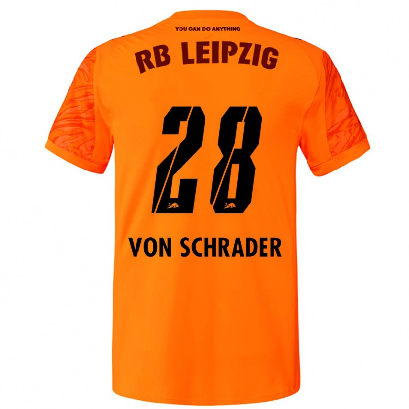 Danxen Criança Lina Von Schrader #28 Laranja Vermelho Camisola Guarda-Redes 2025/26 Camisa