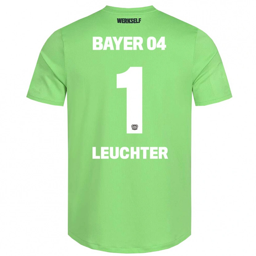 Danxen Criança Julian Leuchter #1 Branco Verde Claro Camisola Guarda-Redes 2025/26 Camisa
