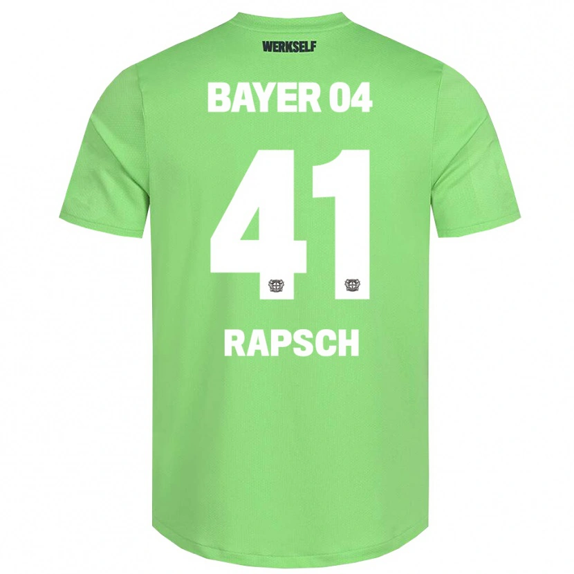 Danxen Criança Simeon Rapsch #41 Branco Verde Claro Camisola Guarda-Redes 2025/26 Camisa