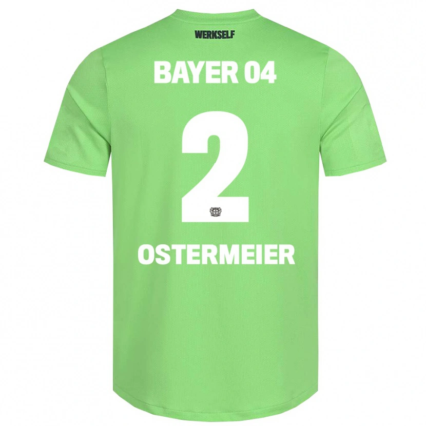 Danxen Criança Selina Ostermeier #2 Branco Verde Claro Camisola Guarda-Redes 2025/26 Camisa