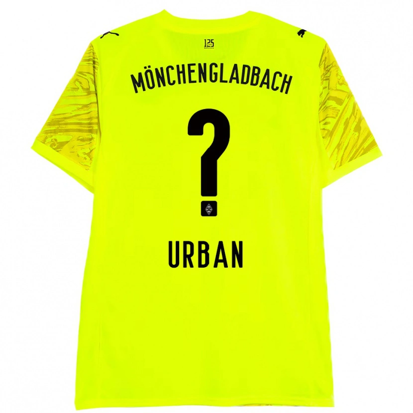Danxen Criança Simon Urban #0 Preto Amarelo Camisola Guarda-Redes 2025/26 Camisa