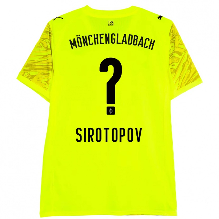 Danxen Criança Artem Sirotopov #0 Preto Amarelo Camisola Guarda-Redes 2025/26 Camisa