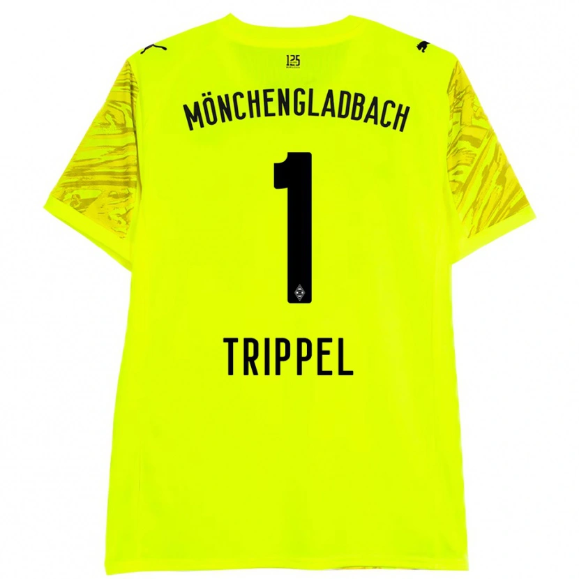 Danxen Criança Marcello Trippel #1 Preto Amarelo Camisola Guarda-Redes 2025/26 Camisa