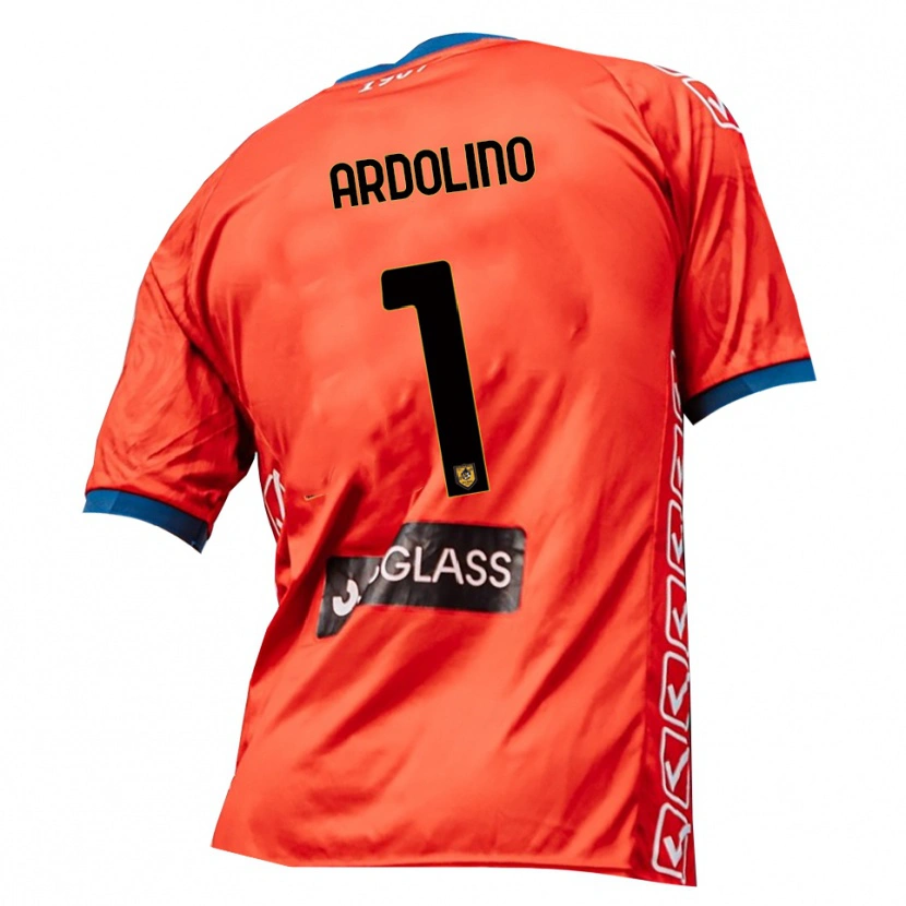 Danxen Criança Antonio Ardolino #1 Laranja Vermelho Camisola Guarda-Redes 2025/26 Camisa