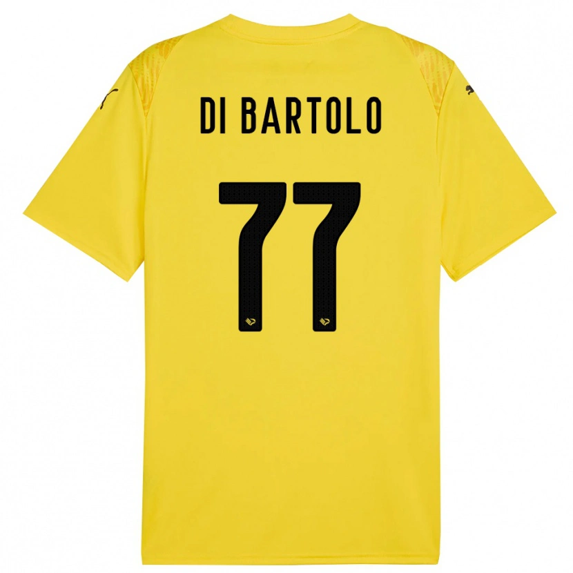 Danxen Criança Francesco Di Bartolo #77 Amarelo Preto Camisola Guarda-Redes 2025/26 Camisa