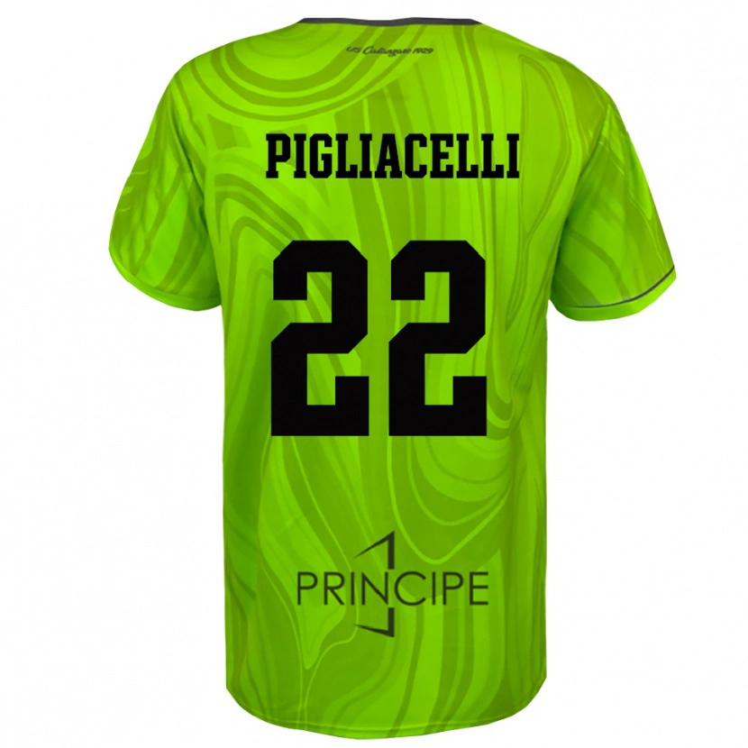 Danxen Criança Mirko Pigliacelli #22 Preto Verde Amarelo Camisola Guarda-Redes 2025/26 Camisa