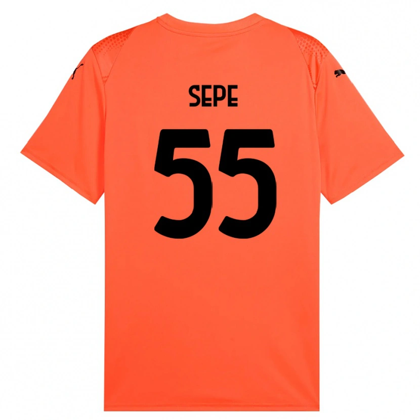 Danxen Criança Luigi Sepe #55 Laranja Preto Camisola Guarda-Redes 2025/26 Camisa