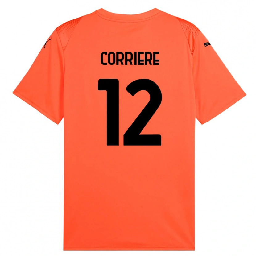 Danxen Criança Francesco Corriere #12 Laranja Preto Camisola Guarda-Redes 2025/26 Camisa