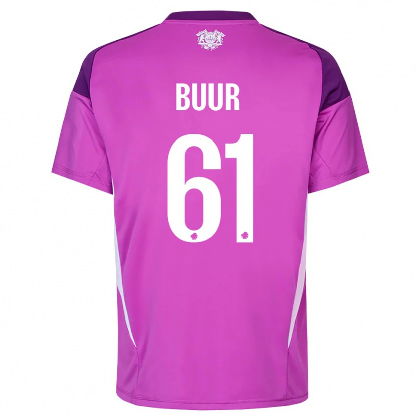 Danxen Criança Oscar Buur #61 Branco Lilás Roxo Camisola Guarda-Redes 2025/26 Camisa